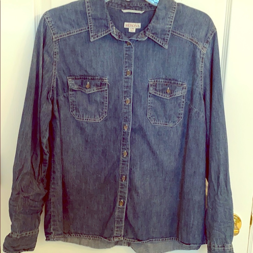 Chambray top Large